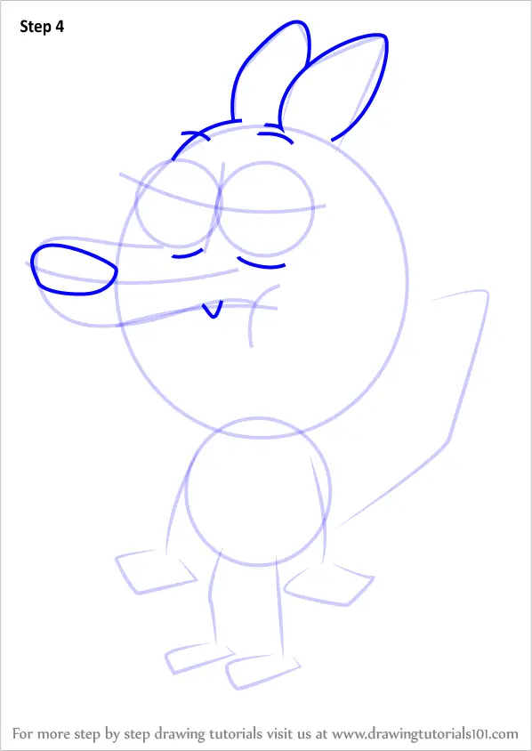 Step by Step How to Draw Willy from Harvey Beaks