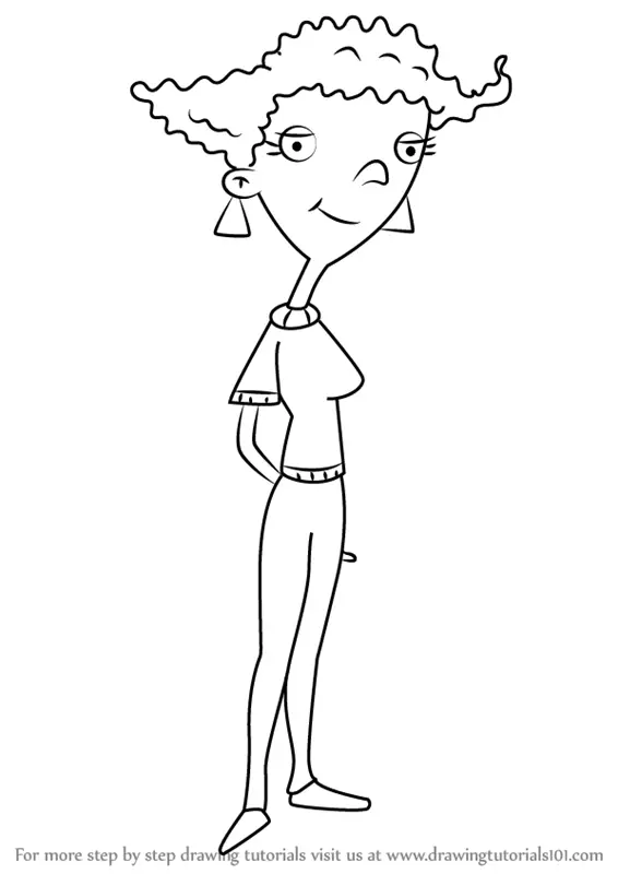 Learn How to Draw Suzie Kokoshka from Hey Arnold! (Hey Arnold!) Step by