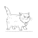 How to Draw Fluffy the Cat from Horrid Henry