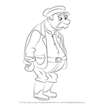 How to Draw Park Keeper from Horrid Henry