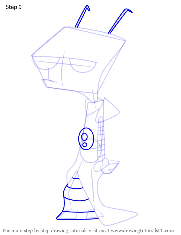 Learn How to Draw Rarl Kove from Invader Zim (Invader Zim) Step by Step ...