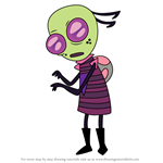 How to Draw Scientist Floog from Invader Zim