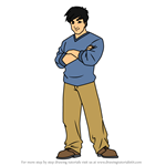 How to Draw Jackie Chan from Jackie Chan Adventures