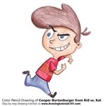 How to Draw Cooper Burtonburger from Kid vs. Kat