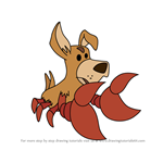 How to Draw Dog-Lobster from Kim Possible