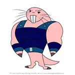 How to Draw Rufus 3000 from Kim Possible