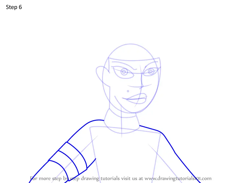 Step By Step How To Draw Warmonga From Kim Possible Drawingtutorials Com