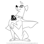 How to Draw Krypto from Krypto the Superdog