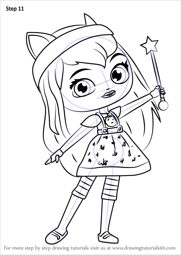 Step by Step How to Draw Hazel from Little Charmers ...