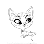 How to Draw Cairo from Littlest Pet Shop