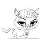 How to Draw Delilah Barnsley from Littlest Pet Shop