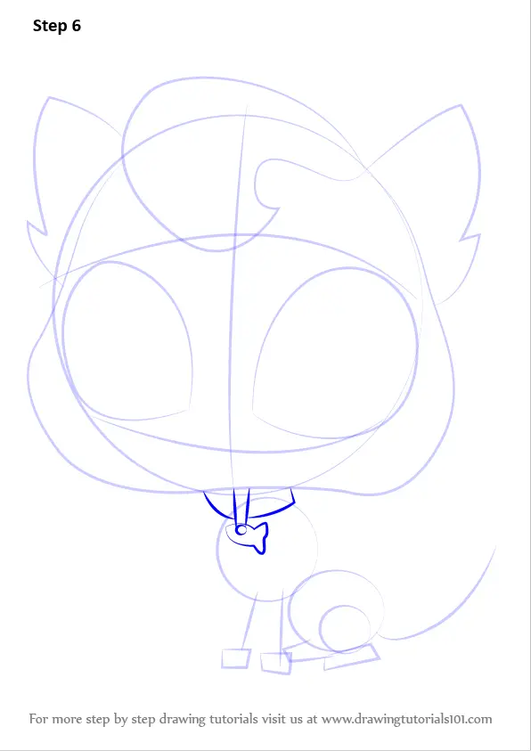 Step by Step How to Draw Meow-Meow from Littlest Pet Shop ...