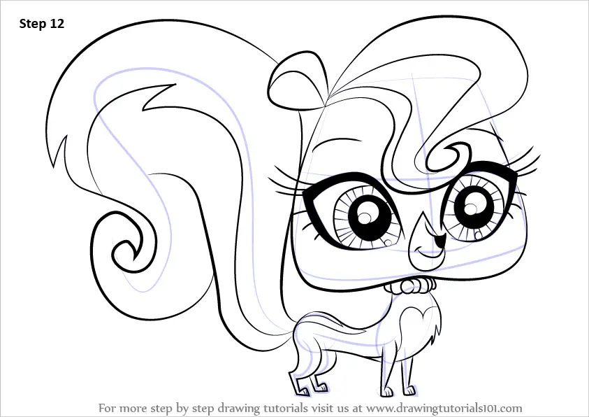 Learn How to Draw Mitzi from Littlest Pet Shop (Littlest Pet Shop) Step