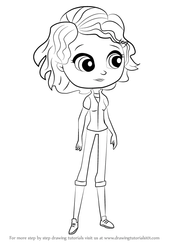 Step by Step How to Draw Sue Patterson from Littlest Pet Shop ...