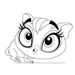 How to Draw Sweet Cheeks from Littlest Pet Shop printable step by step ...