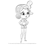 How to Draw Desi from Littlest Pet Shop printable step by step drawing ...