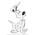 How to Draw Charlie Dog from Looney Tunes