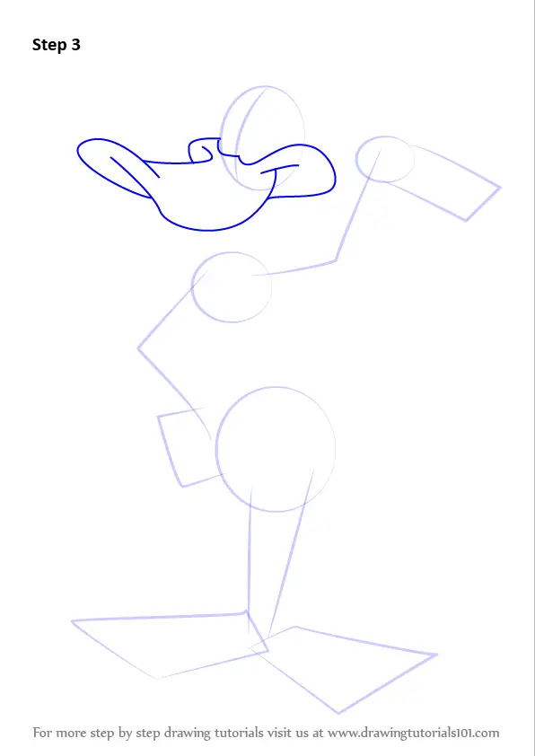 Learn How to Draw Daffy Duck from Looney Tunes (Looney Tunes) Step by ...