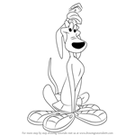How to Draw K-9 from Looney Tunes
