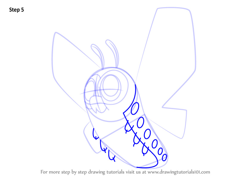 Step by Step How to Draw Giant Butterfly from Looped