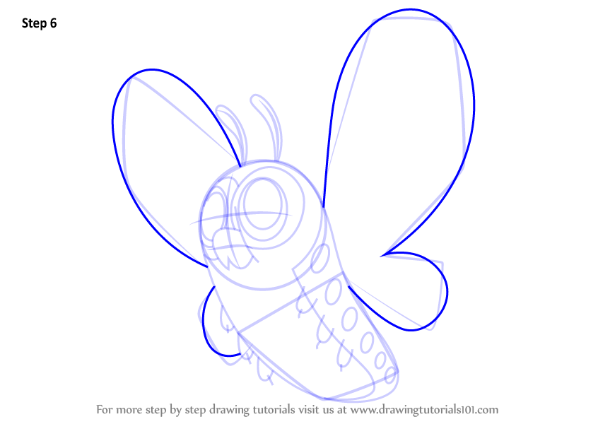 Step by Step How to Draw Giant Butterfly from Looped