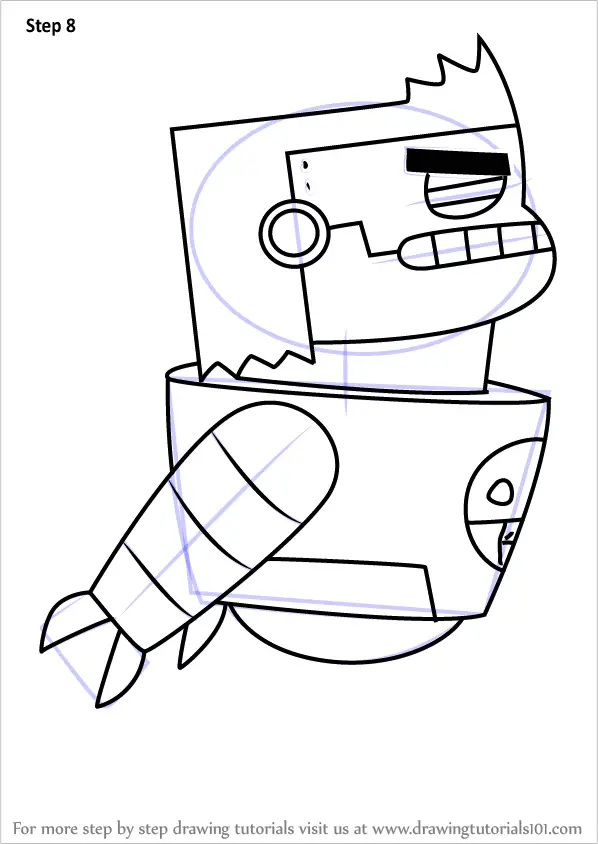 Learn How to Draw Robot Jesse from Looped (Looped) Step by Step