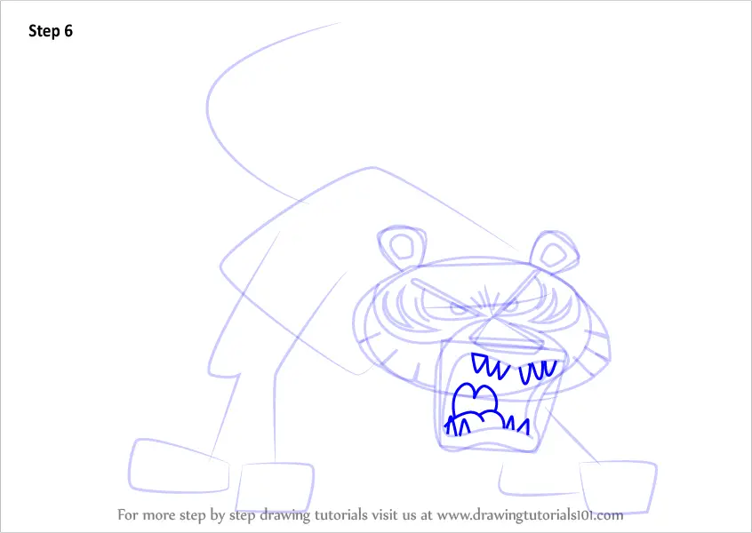 Learn How to Draw Timmy the Tiger from Looped (Looped) Step by Step