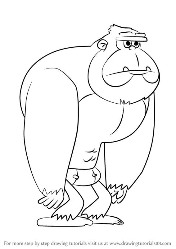 Step by Step How to Draw Yeti from Looped