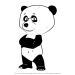 How to Draw Panda from Masha and the Bear