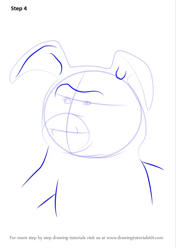 Step by Step How to Draw Pig from Masha and the Bear ...