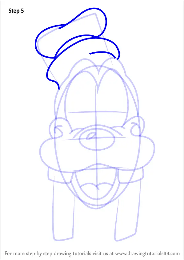 Step by Step How to Draw Goofy Face from Mickey Mouse Clubhouse