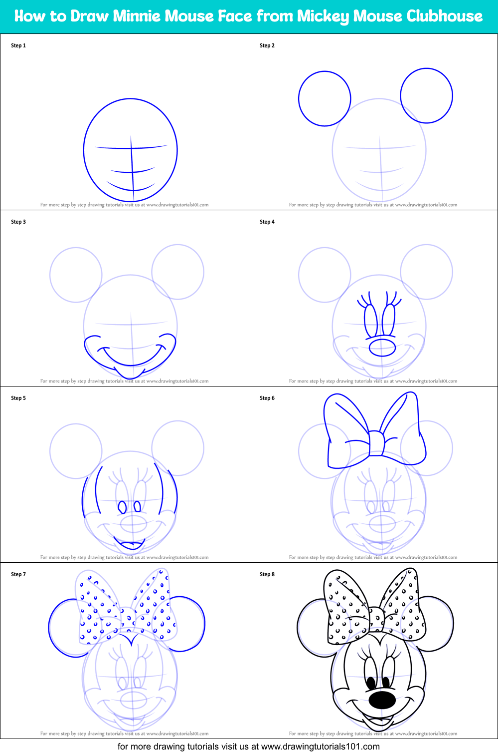 Great How To Draw Minnie Mouse Step By Step  Learn more here 