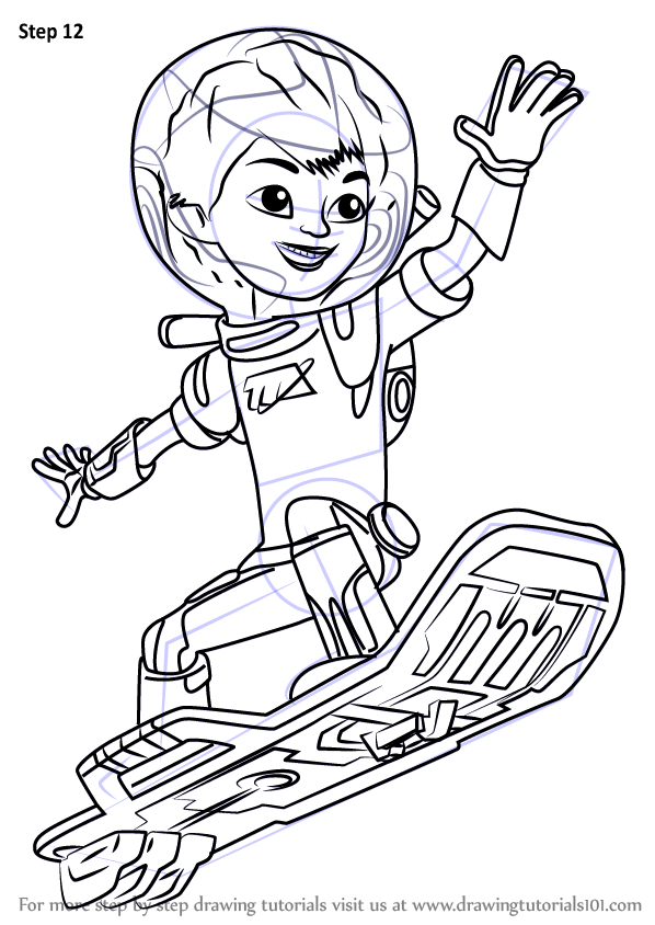 Learn How to Draw Miles Callisto from Miles from Tomorrowland (Miles ...