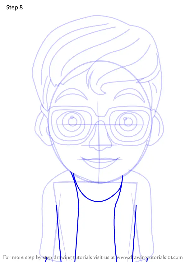 Step by Step How to Draw Chris Lahiffe from Miraculous Ladybug ...