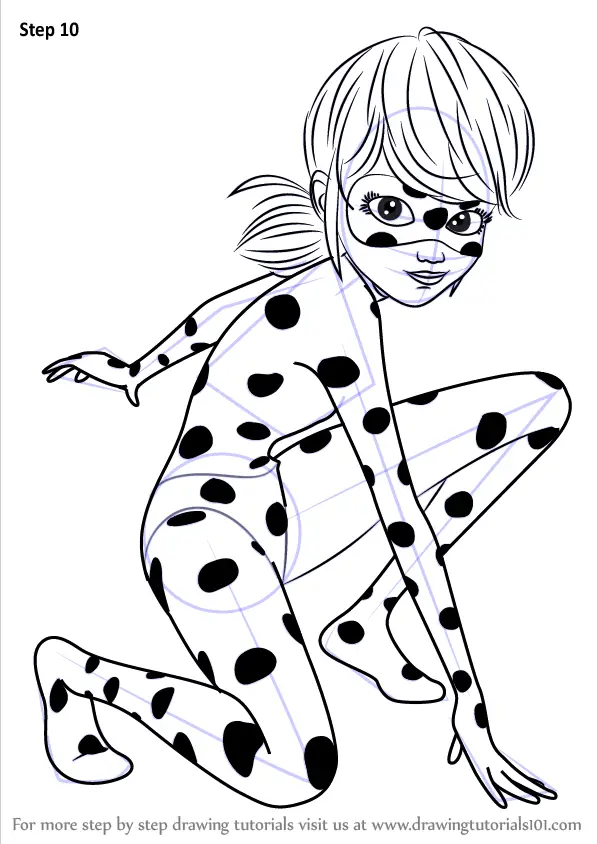 Learn How to Draw Ladybug from Miraculous Ladybug (Miraculous Ladybug) Step  by Step : Drawing Tutorials