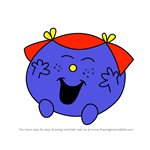 How to Draw Little Miss Giggles from Mr. Men