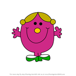 How to Draw Little Miss Helpful from Mr. Men