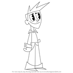 How to Draw Brad from My Life as a Teenage Robot
