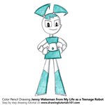 How to Draw Jenny Wakeman from My Life as a Teenage Robot