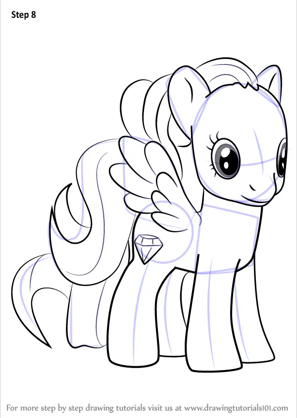 Learn How to Draw Diamond Rose from My Little Pony - Friendship Is ...