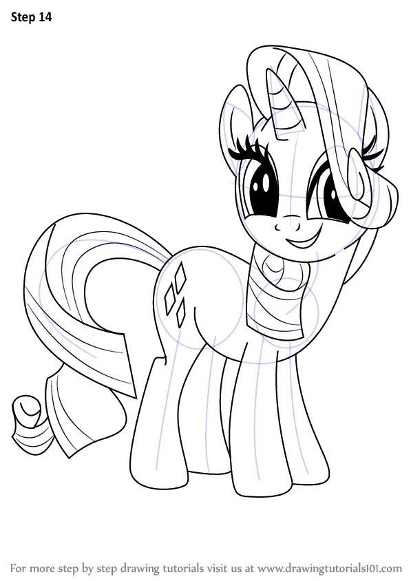 Learn How to Draw Rarity from My Little Pony Friendship Is Magic (My