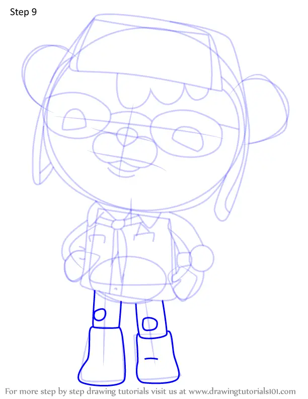 Step by Step How to Draw Tracker from Octonauts