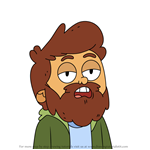 How to Draw Beard Boy from Ollie's Pack