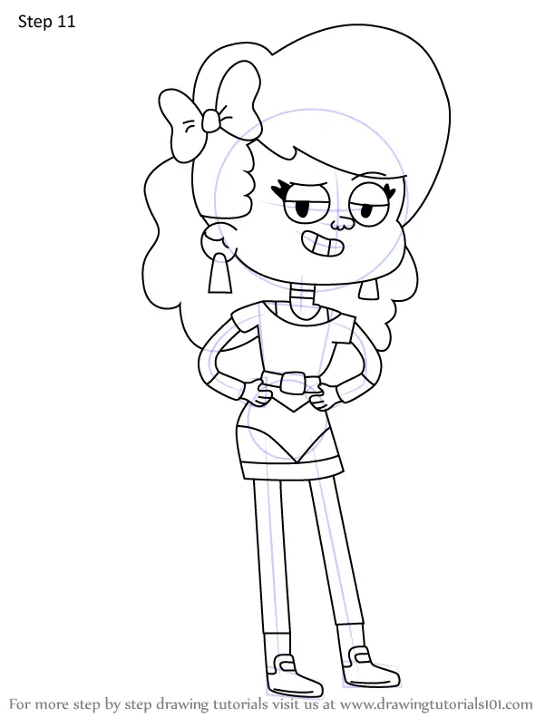 Learn How to Draw Rad Tori from Ollie's Pack (Ollie's Pack) Step by ...