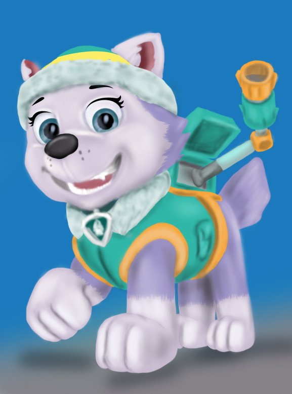 Learn How to Draw Everest from PAW Patrol (PAW Patrol) Step by Step