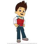 How to Draw Ryder from PAW Patrol