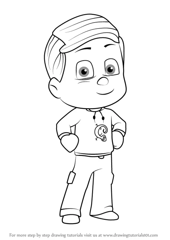 Learn How to Draw Greg from PJ Masks (PJ Masks) Step by Step : Drawing ...