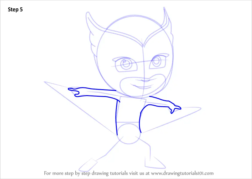 14. How to Draw Owlette from PJ Masks. 