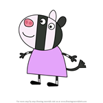 How to Draw Freddy Fox from Peppa Pig printable step by step drawing ...