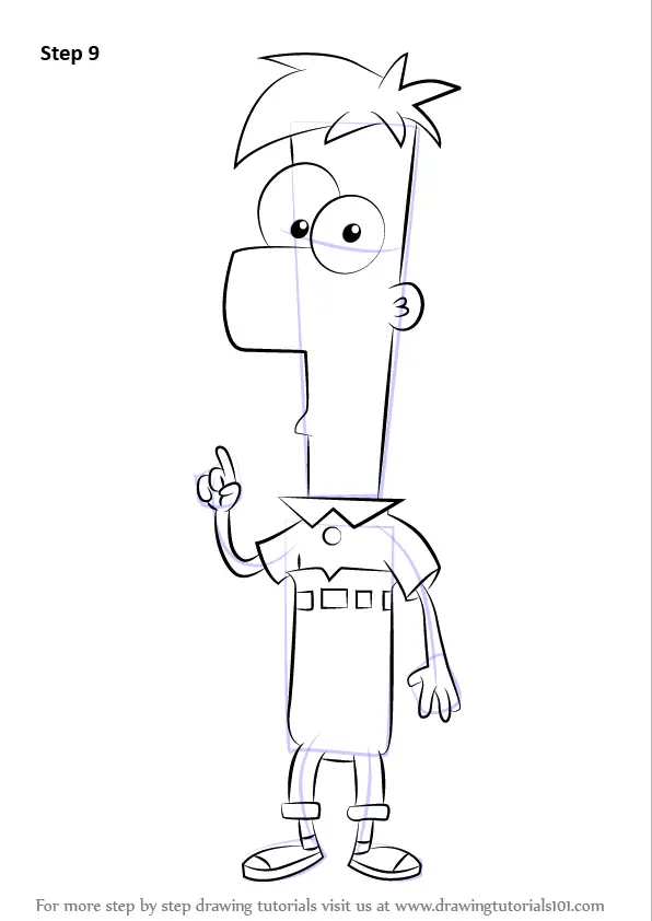 Learn How to Draw Ferb Fletcher from Phineas and Ferb (Phineas and Ferb